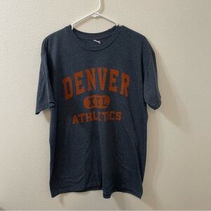 Alstyle Denver athletics t shirt gray orange large